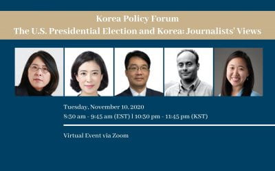 [11/10/2020] The U.S. Presidential Election and Korea: Journalists’ Views