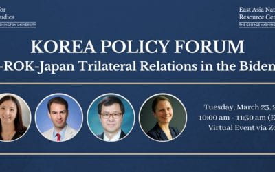 [03/23/2021] U.S.-ROK-Japan Trilateral Relations in the Biden Era