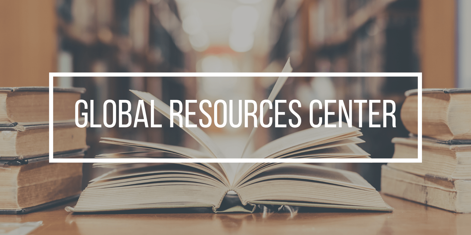 banner for the global resources center